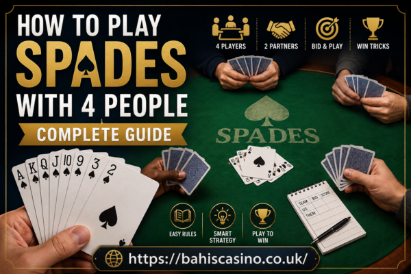 how to play spades with 4 people