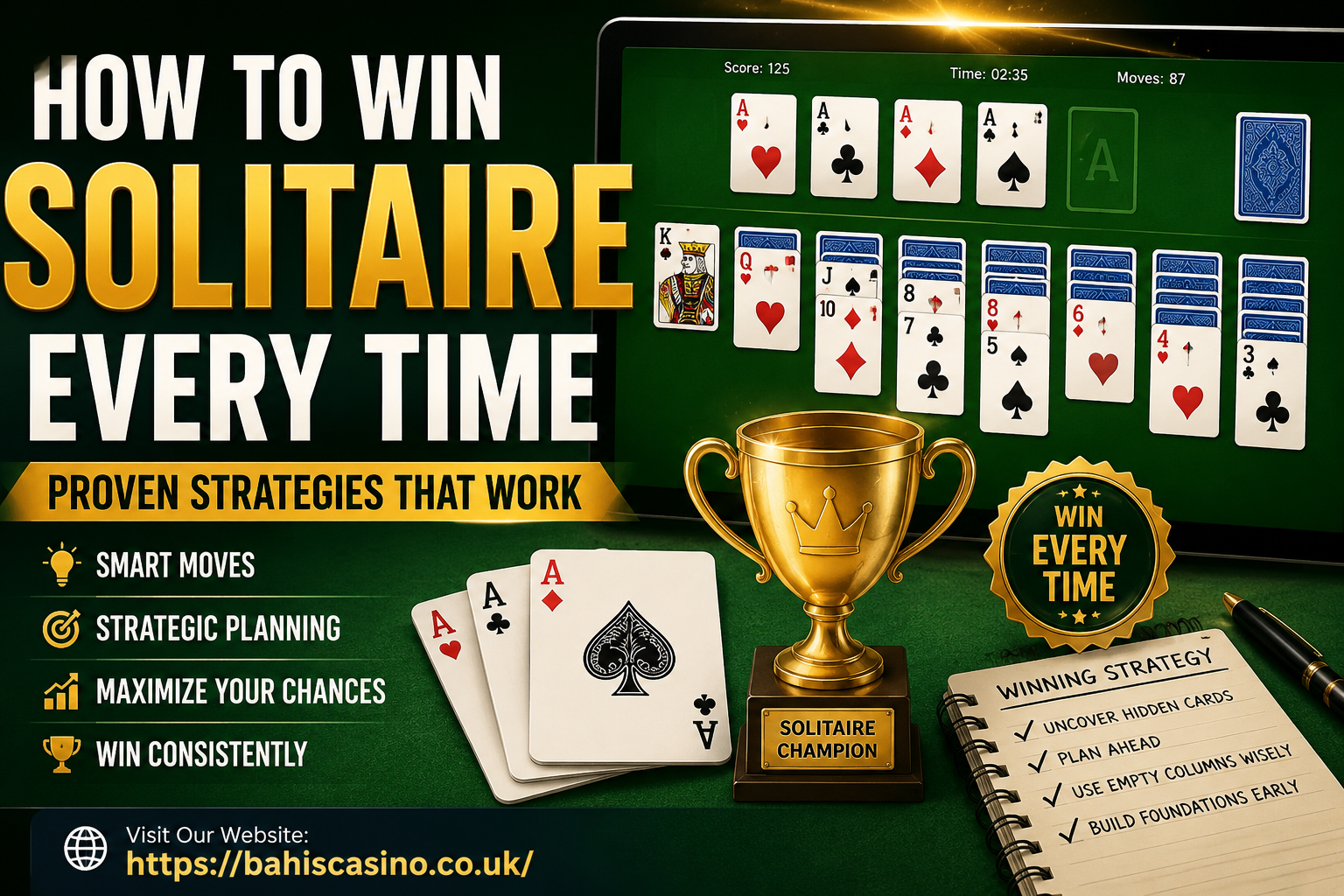 how to win solitaire every time