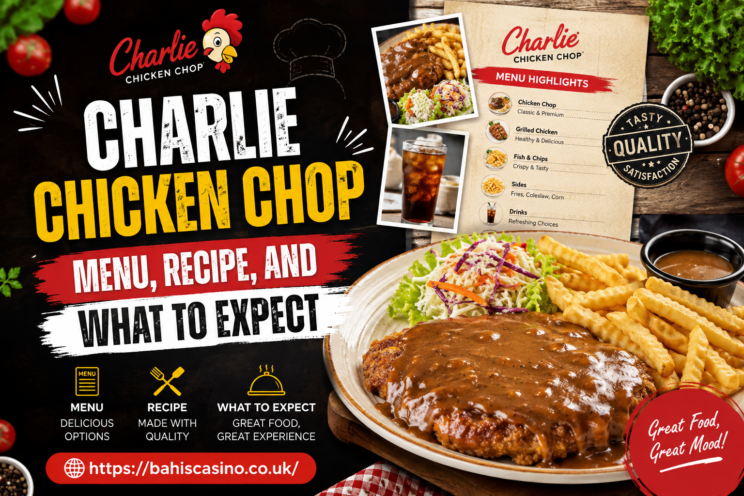 Charlie Chicken Chop Menu